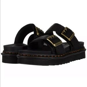 Dr. Martens MYLES II Leather Buckle Slide Sandals